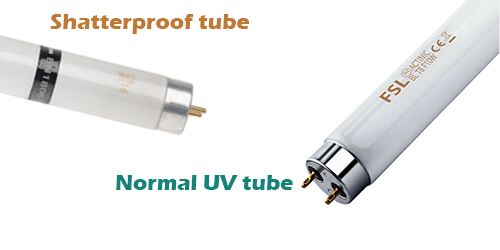 uv light and shatterproof tube